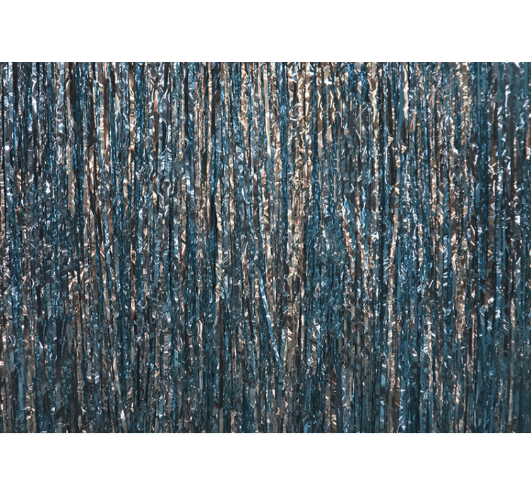 Glittered blue xmas decor Christmas wall mural - TenStickers