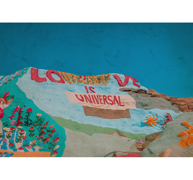 Romantic wall mural love is universal - TenStickers