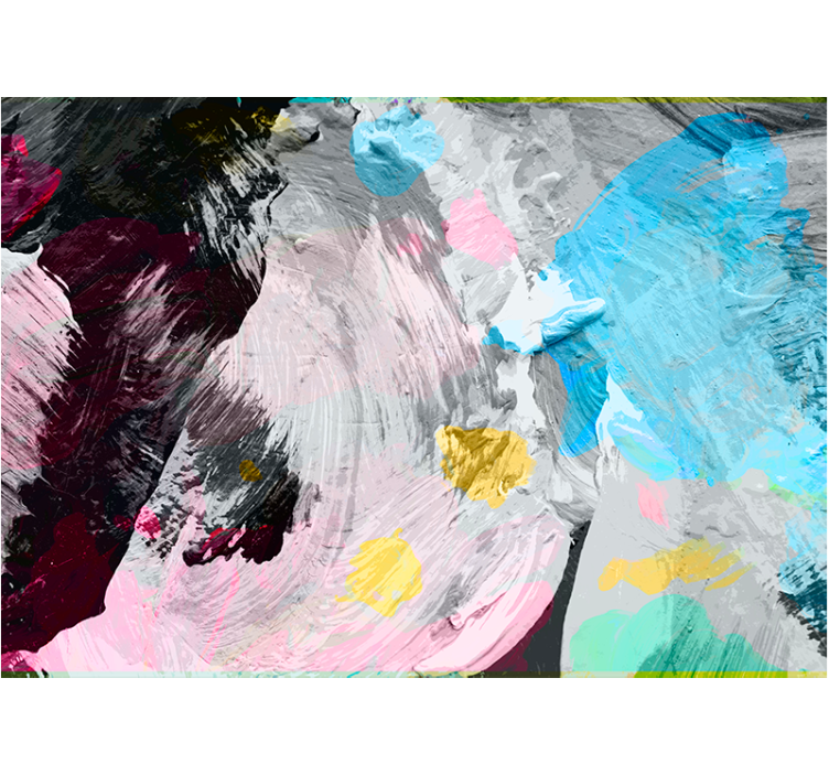 Abstract wall mural with lively paint strokes - TenStickers