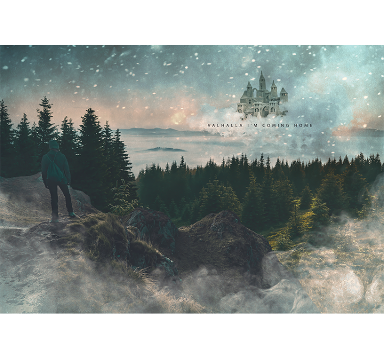 Wall mural nature majestic forest view - TenStickers