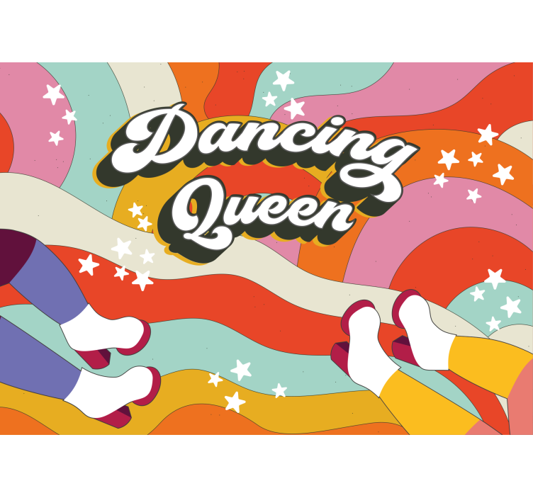 Music wall mural dancing queen energy - TenStickers