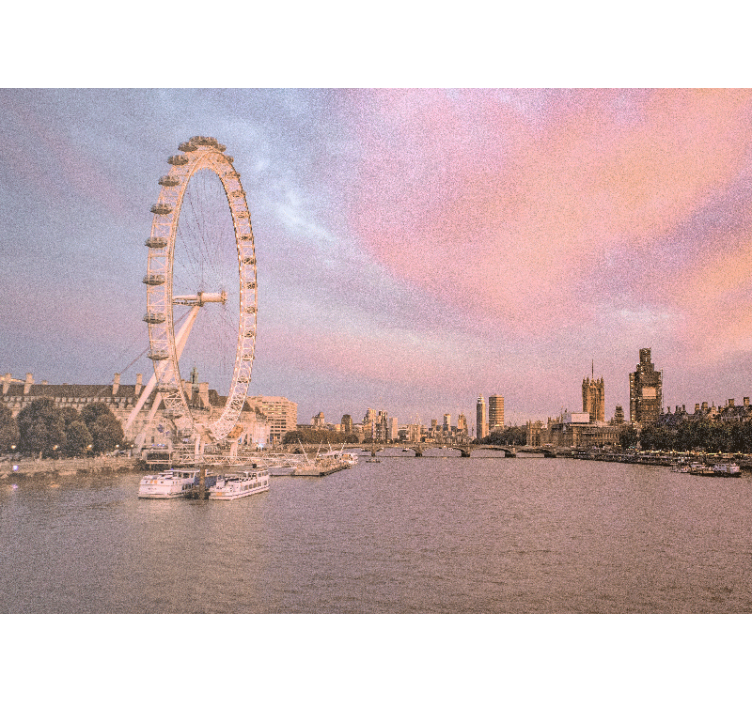 Wall mural london london eye view - TenStickers
