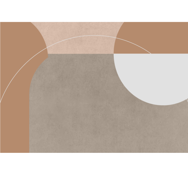 Wall mural modern geometric shape design - TenStickers