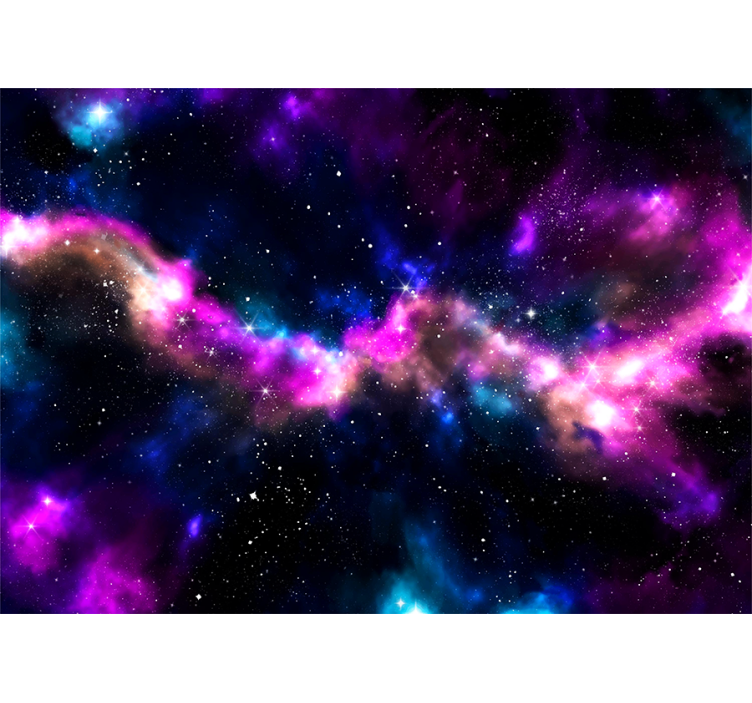 Space wall mural cosmic nebula scenery - TenStickers