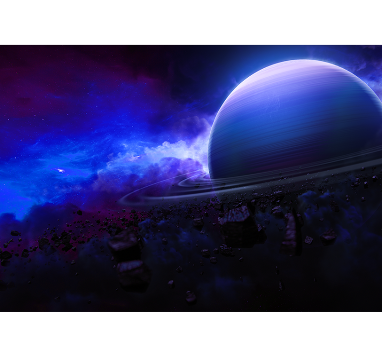Space wall mural starlit planetary view - TenStickers