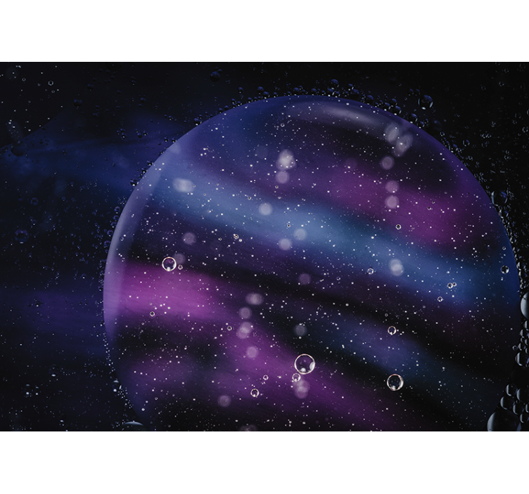 Abstract wall mural cosmic bubble effect - TenStickers