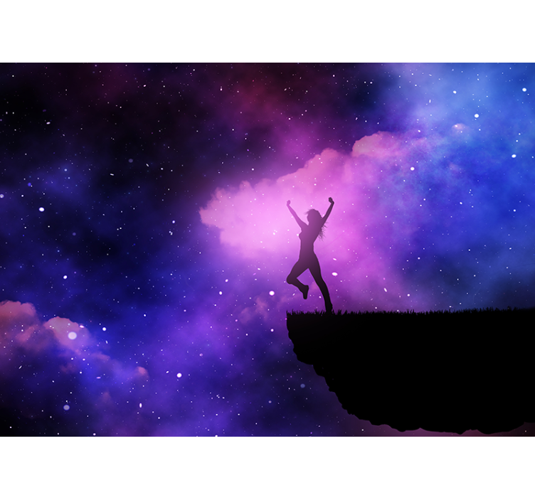 Dancing in Cosmos space wall mural - TenStickers