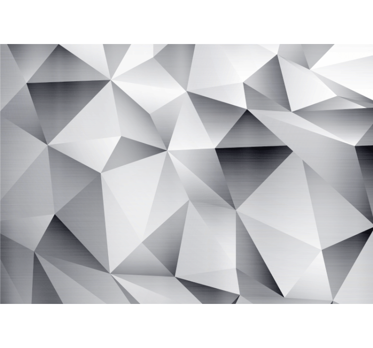 Wall mural 3d geometric facet patterns - TenStickers