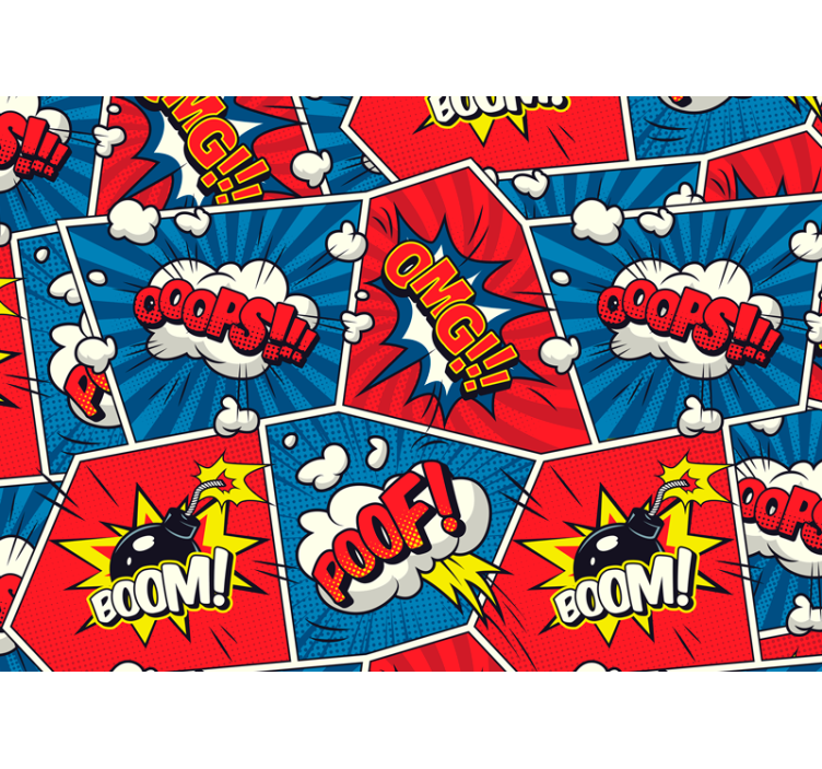 Graffiti wall mural comic speech bubbles - TenStickers