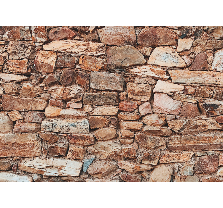 Mural stone wall rustic stone texture - TenStickers
