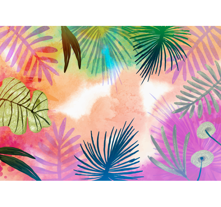 Wall mural nature tropical leaf patterns - TenStickers