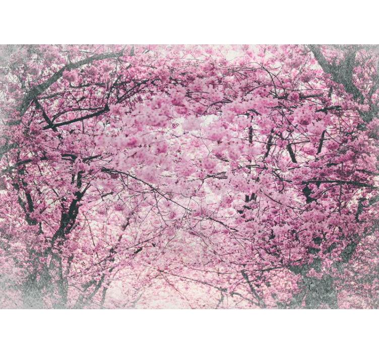 Cherry blossom grove flower wall mural - TenStickers