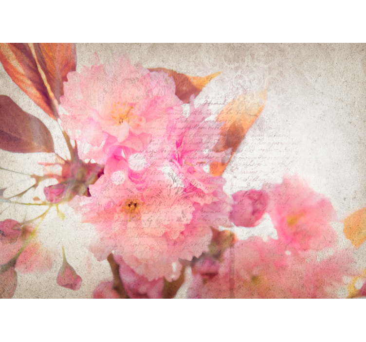 Flower wall mural cherry blossom bloom - TenStickers
