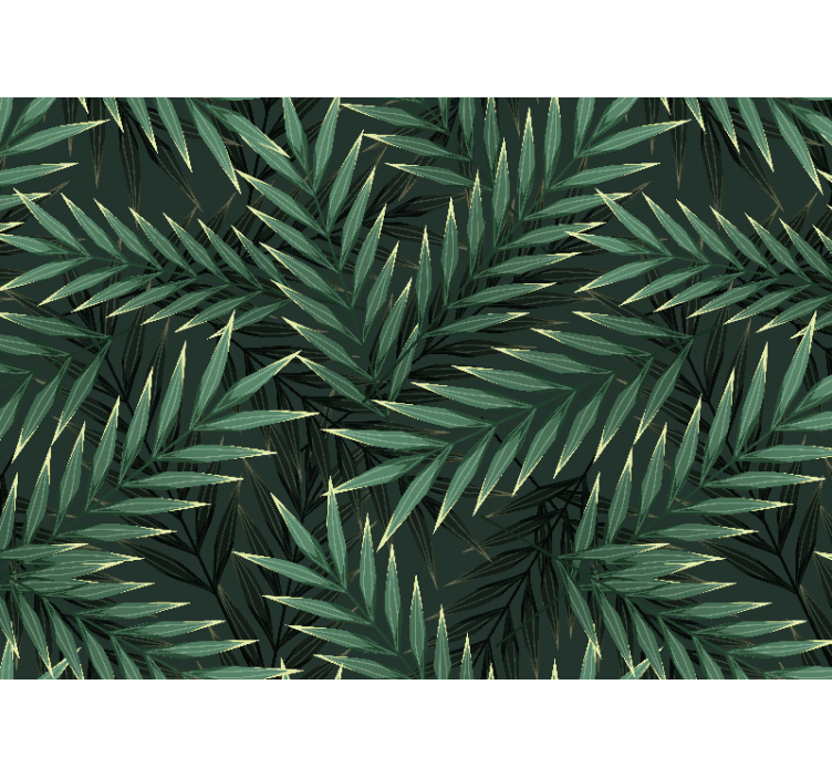 Wall mural nature lively emerald foliage - TenStickers