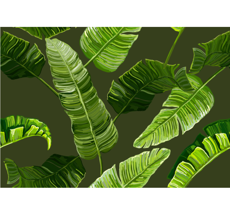 Wall mural nature lush greenery foliage - TenStickers