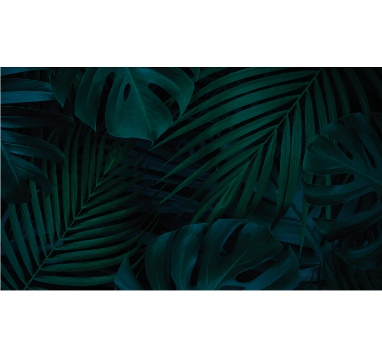 Wall mural nature tropical greenery showcase - TenStickers