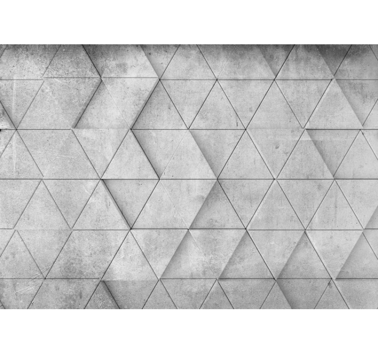 Texture wall mural geometric concrete design - TenStickers