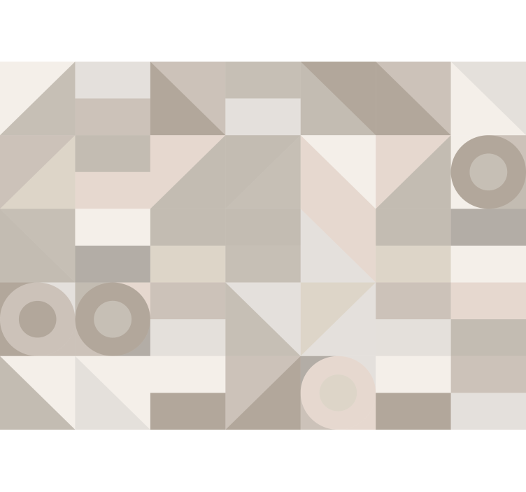 Texture wall mural geometric shape patterns - TenStickers