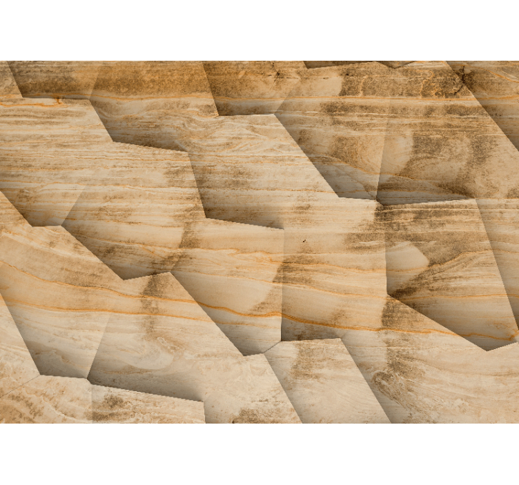 Texture wall mural geometric stone designs - TenStickers