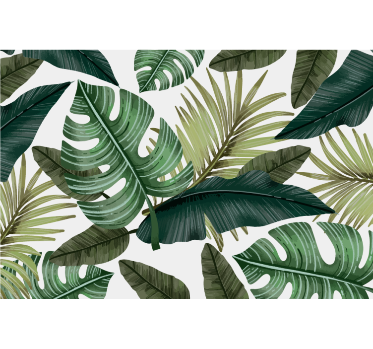 Wall mural nature tropical greenery design - TenStickers