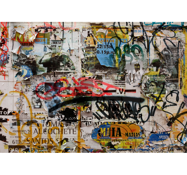 Graffiti wall mural urban art collage - TenStickers