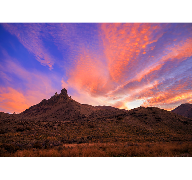 Landscape wall mural majestic mountain twilight - TenStickers