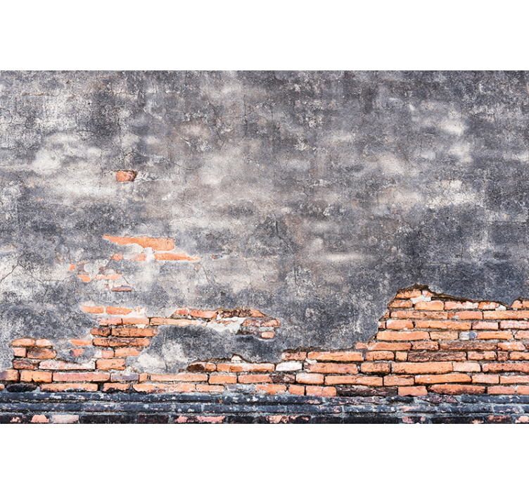 Grunge WandGrunge wall is a term used to describe a style of inte - TenStickers