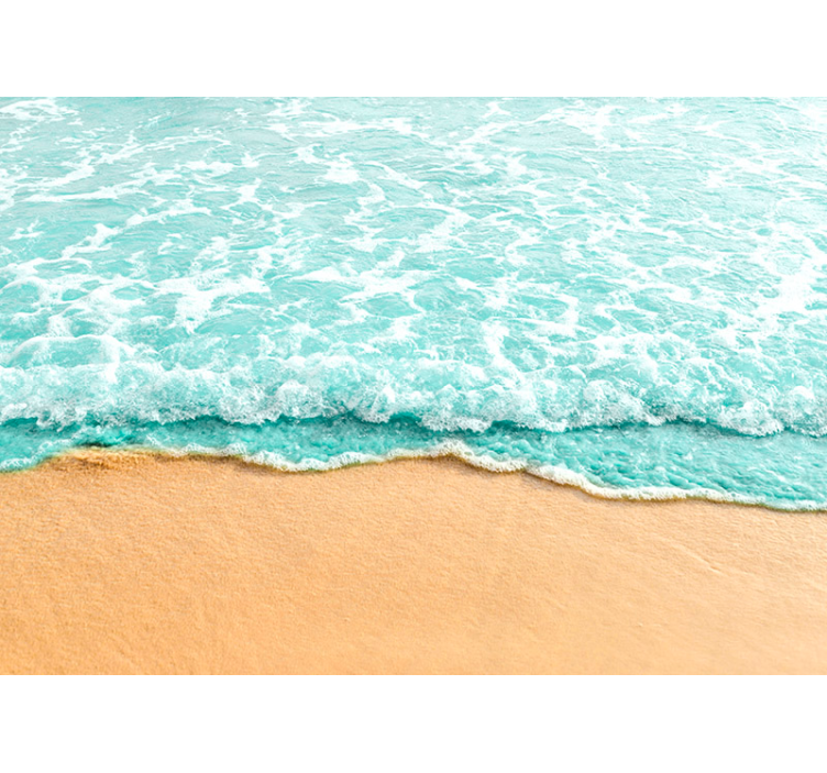 Serene Shoreline Scene under the sea wall mural - TenStickers