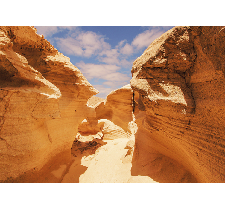 Wall mural mountain canyon rock formations - TenStickers