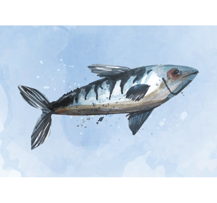 Wall mural master bedroom majestic fish artwork - TenStickers