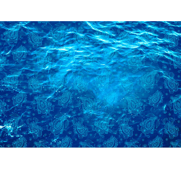 Wall mural nature ocean waves design - TenStickers