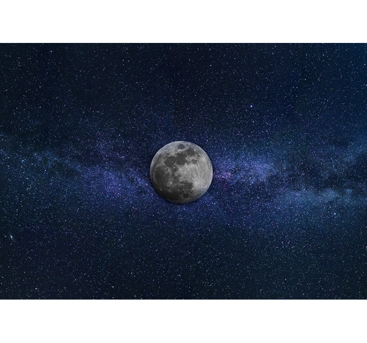 Moon and stars landscape wall mural - TenStickers