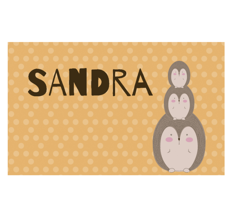 Cute Stacked Hedgehogs childrens wall mural - TenStickers