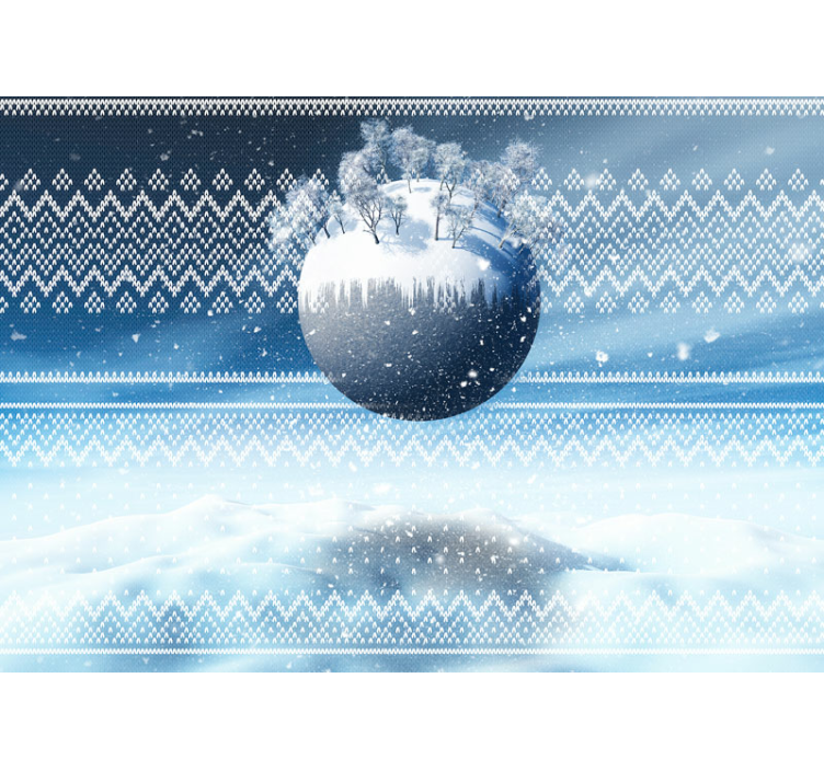 Christmas Typical pattern wall mural - TenStickers