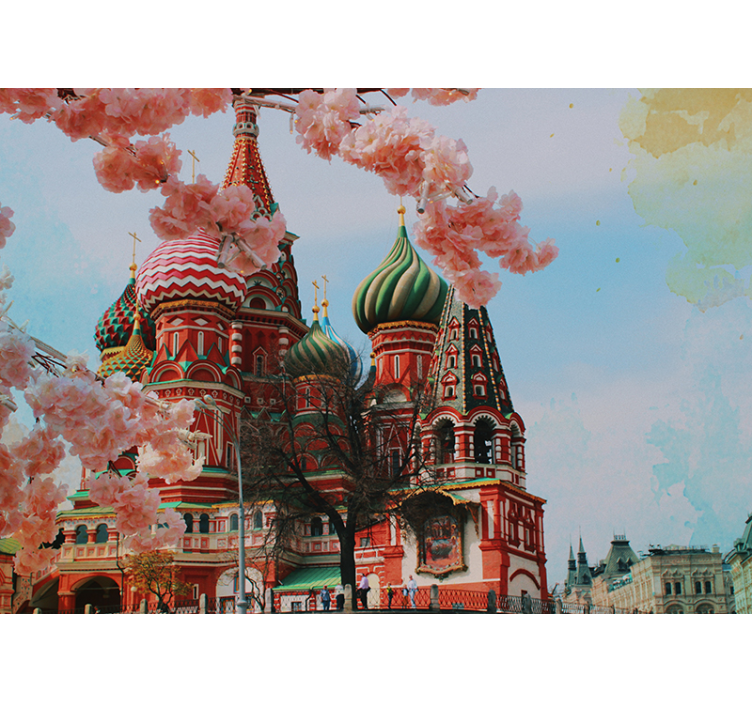 Kremlin and Carousel wall mural - TenStickers