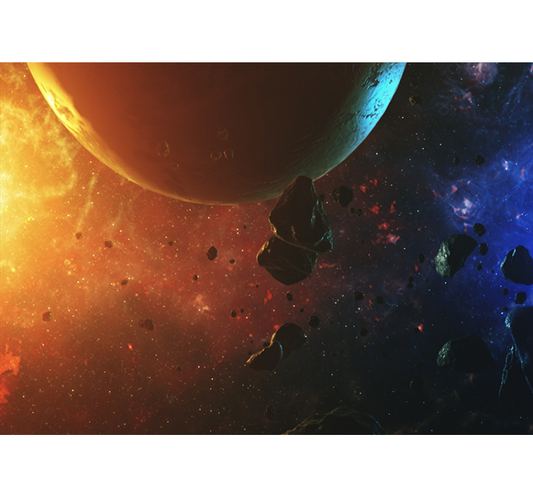 Celestial Greenery Display wall mural waterfall - TenStickers