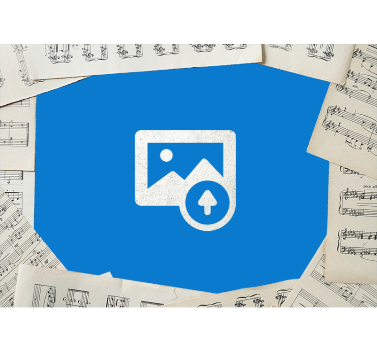 Guitar and sheet music wall mural teen bedroom - TenStickers