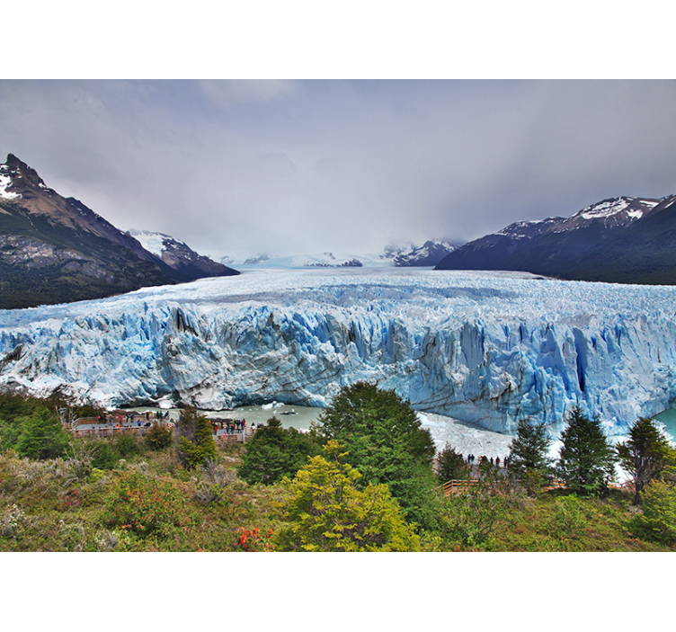 Landscape wall mural glacial landscape view - TenStickers