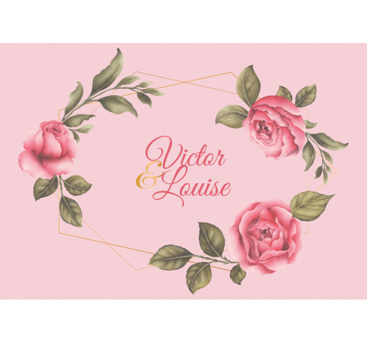 Elegant Rose Arrangement flower wall mural - TenStickers