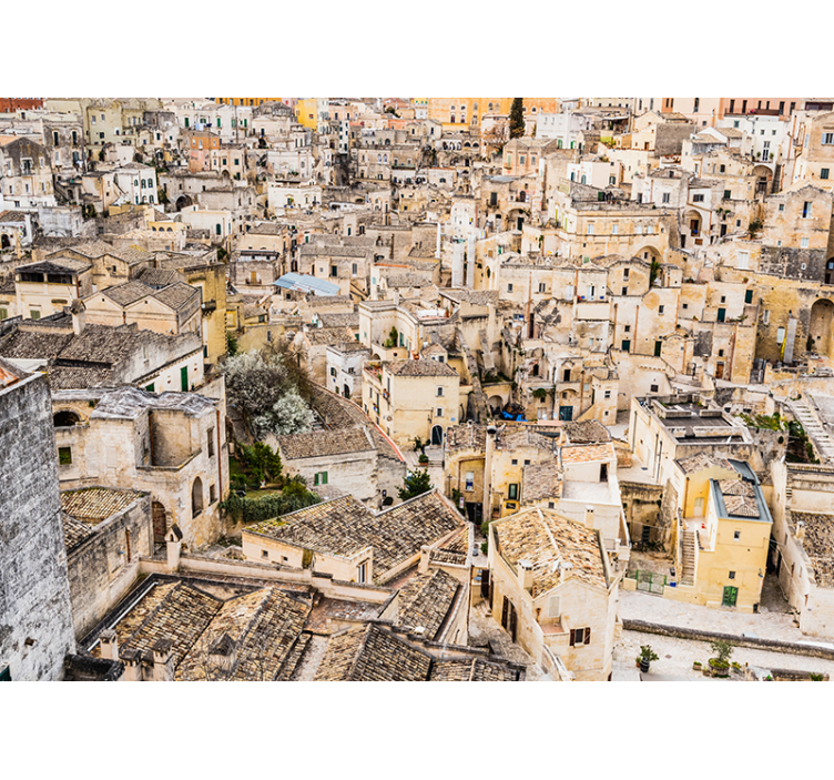 sassi di matera background wall mural - TenStickers