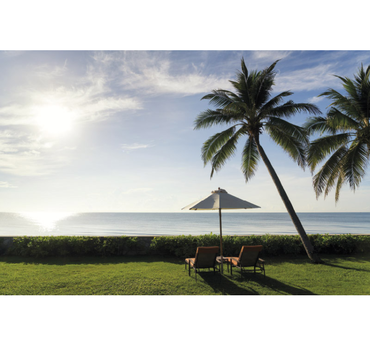 Palm Tree Paradise landscape wall mural - TenStickers