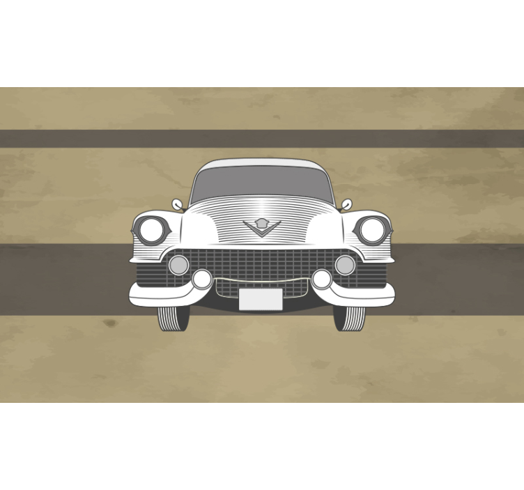 Wall mural vintage classic car front - TenStickers