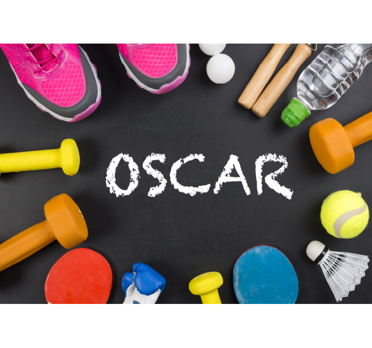 Fitness Essentials Display quote wall mural - TenStickers