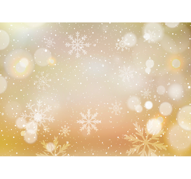 Snowflakes and Sparkles christmas wall mural - TenStickers