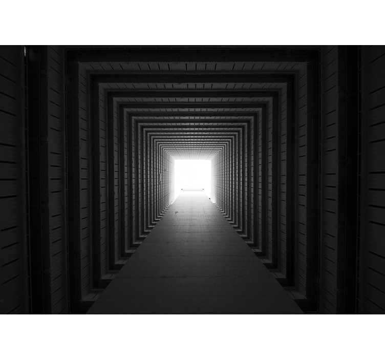 Tunnel Perspective View abstract wall mural - TenStickers