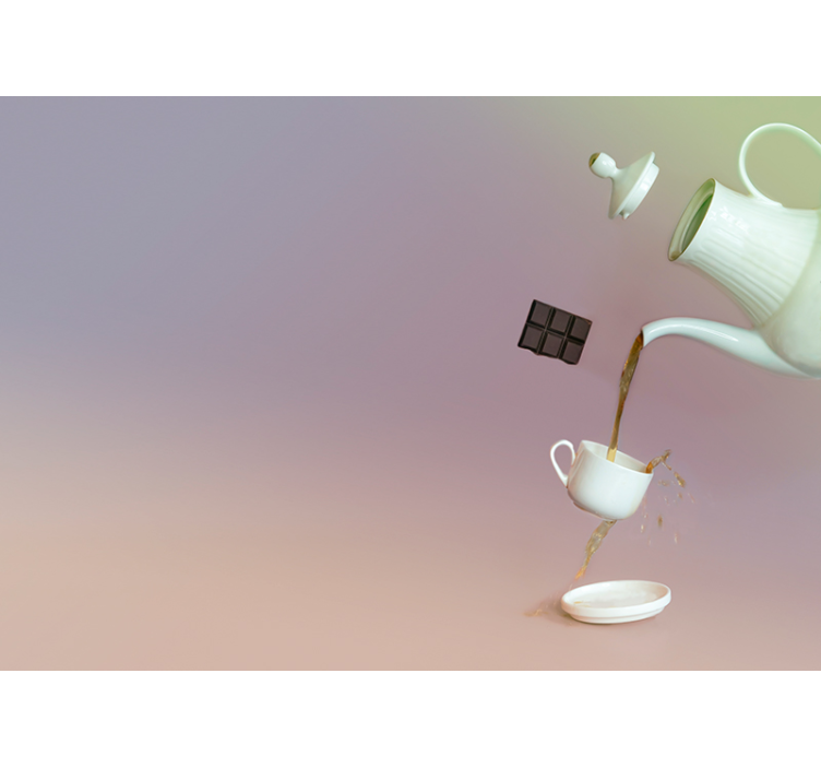 Floating Tea Moments music wall mural - TenStickers