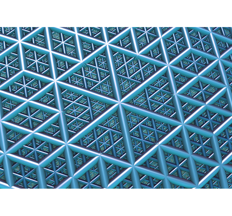 Abstract wall mural geometric pattern design - TenStickers