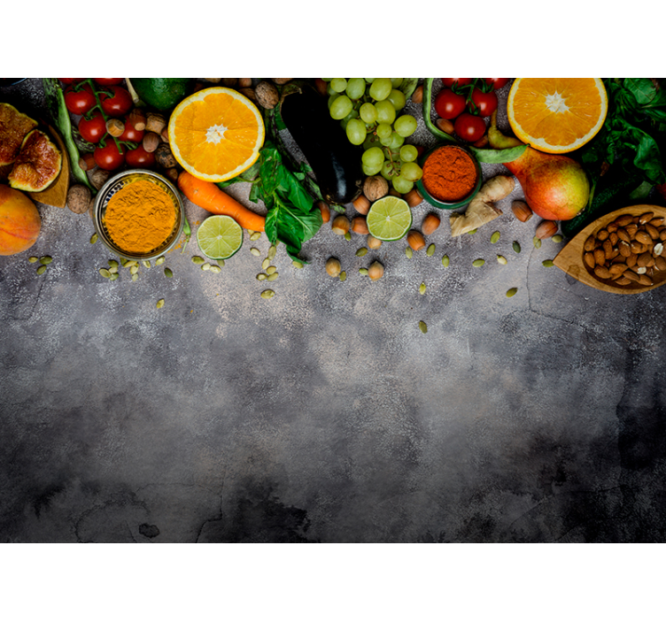 fruit and spices aesthetic style Wall Mural - TenStickers