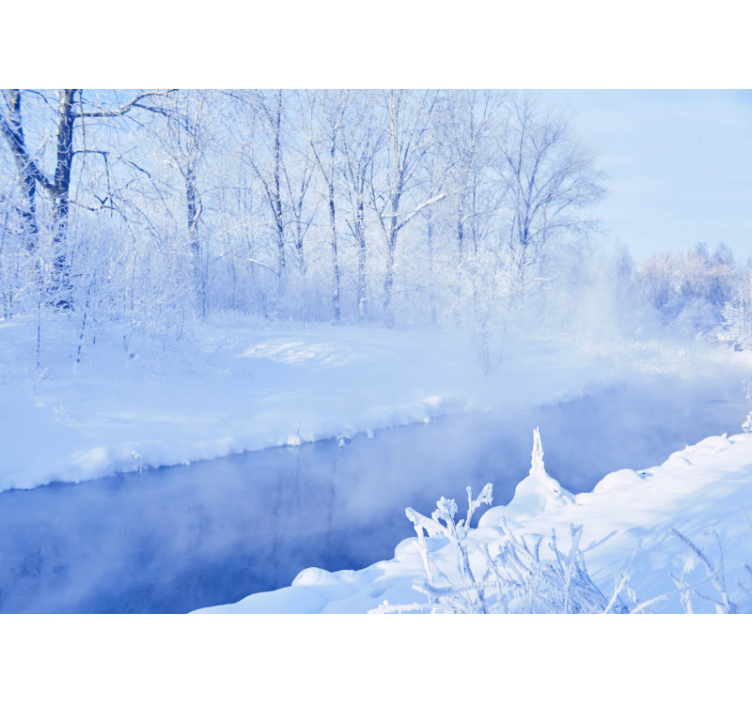 Landscape wall mural winter landscape serenity - TenStickers