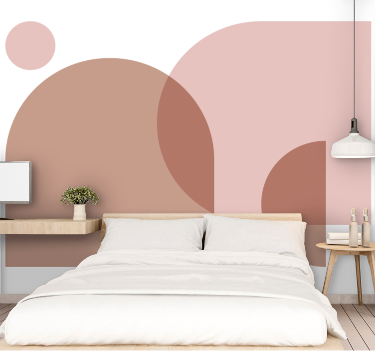 Abstract wall mural geometric shape design - TenStickers